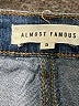 Almost Famous Blue Denim Shorts Size 5 - photo 3