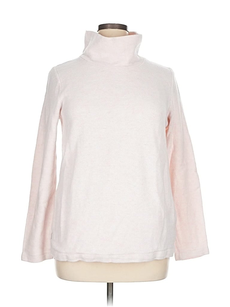 Pre-owned J.crew Factory Store Turtleneck Sweater In White