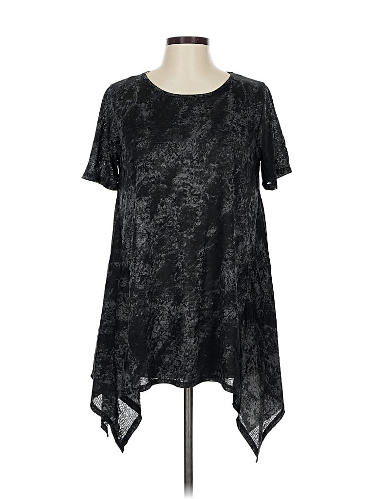 Pre-owned Heimish Usa Short Sleeve Blouse In Black