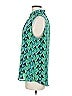 Carolina Belle 100% Polyester Teal Sleeveless Blouse Size M - photo 5