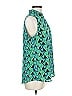 Carolina Belle 100% Polyester Teal Sleeveless Blouse Size M - photo 4