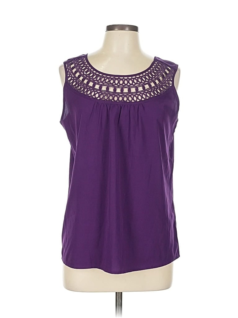Pre-owned Banana Republic Factory Store Sleeveless Blouse In Purple