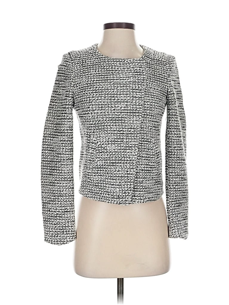 Pre-owned Ann Taylor Loft Blazer Jacket In Silver