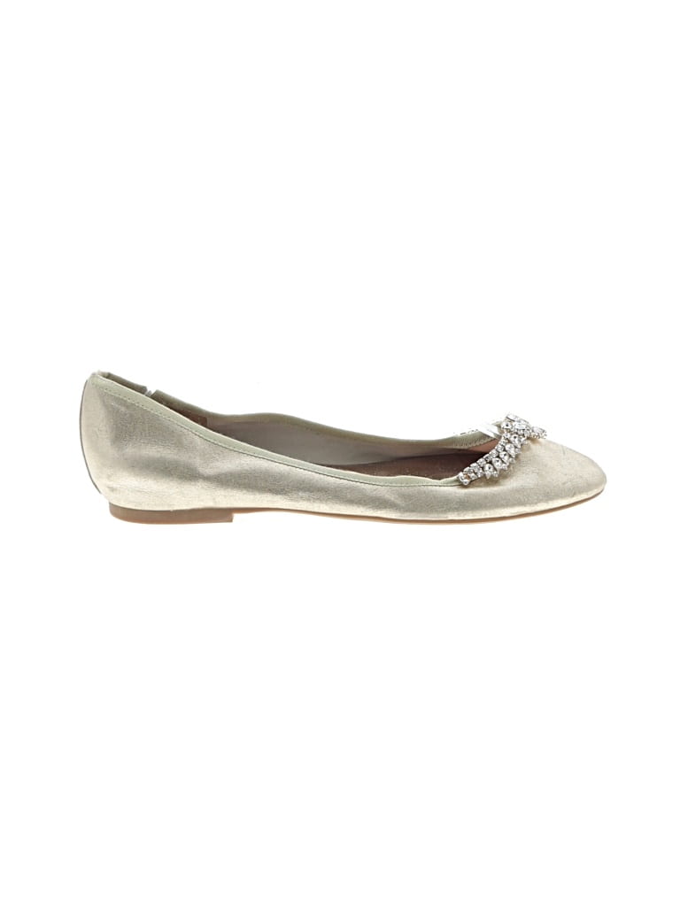 Pre-owned Badgley Mischka Flats In Gold