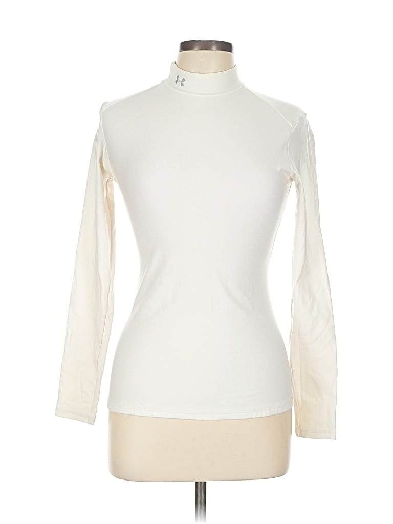 Pre-owned Under Armour Long Sleeve Turtleneck In White