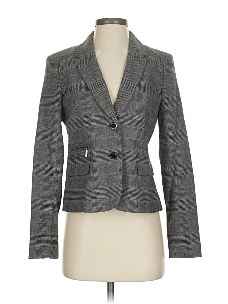 Pre-owned Calvin Klein Blazer Jacket In Gray