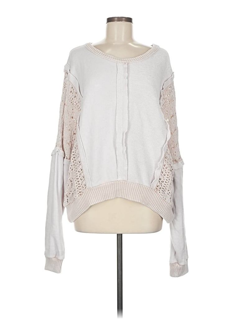 Pre-owned Altar'd State Pullover Sweater In White