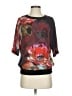 Trina Turk Black Red Short Sleeve Blouse Size P (petite) - photo 1