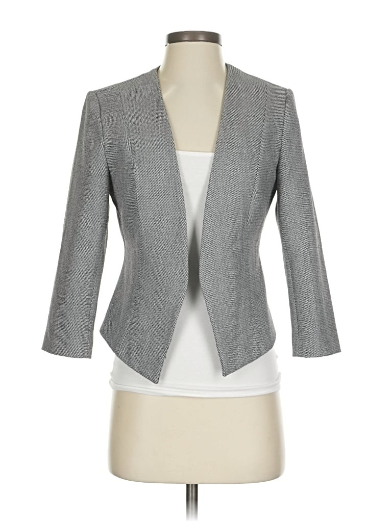 Pre-owned Express Blazer Jacket In Gray