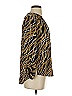MICHAEL Michael Kors Animal Print Gold Long Sleeve Blouse Size S - photo 4