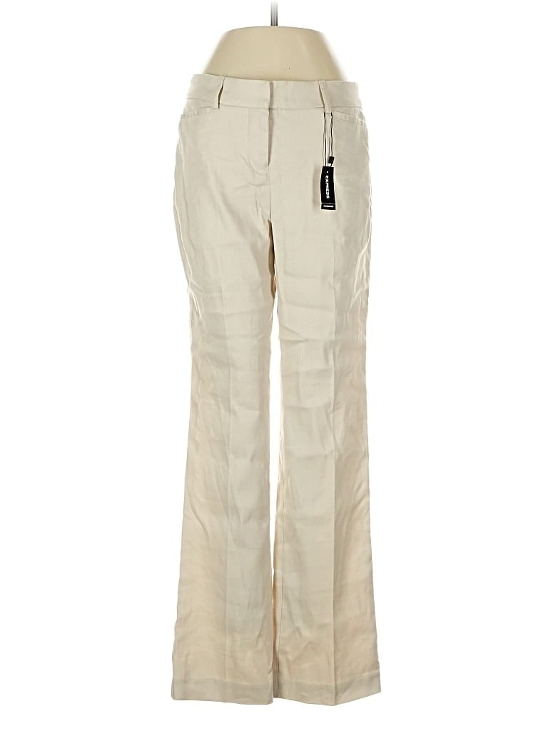 Pre-owned Express Linen Pants In White