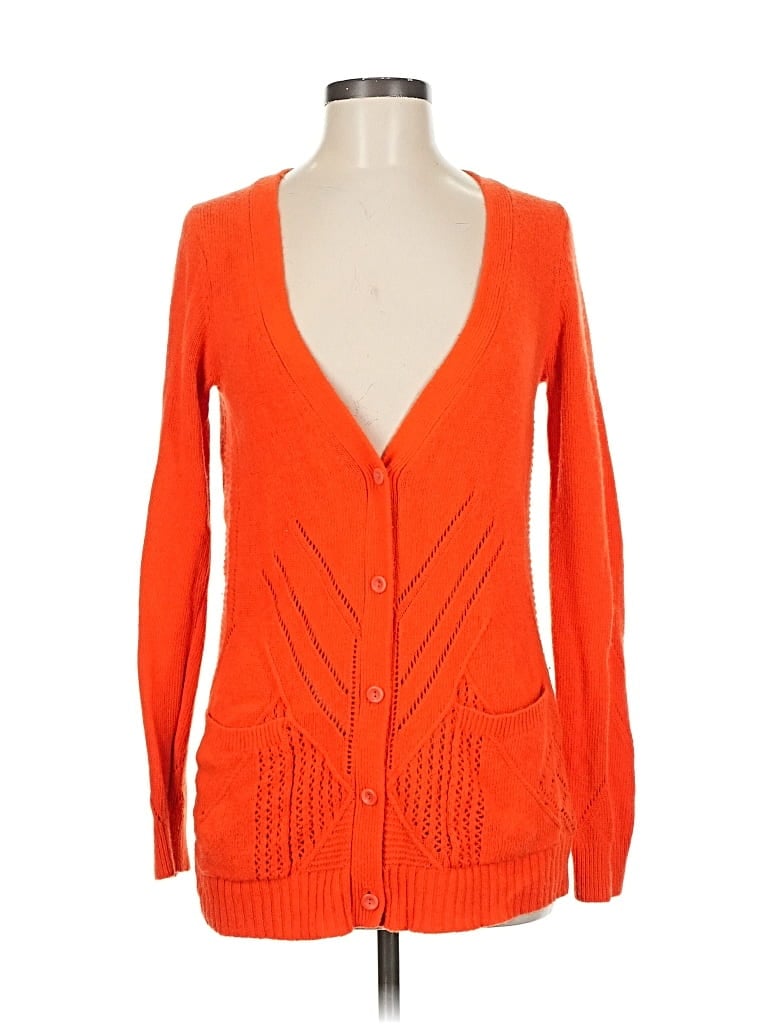 Pre-owned Moth Cardigan Sweater In Orange
