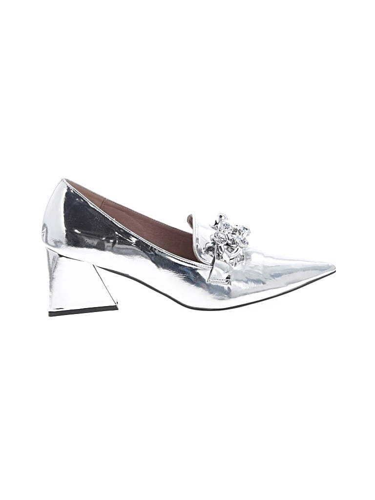 Pre-owned Unbranded Heels In Silver