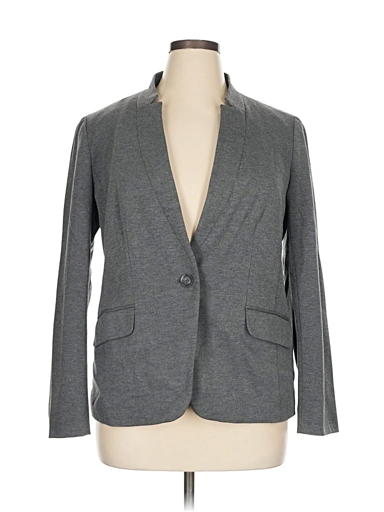 Pre-owned Talbots Outlet Blazer Jacket In Gray