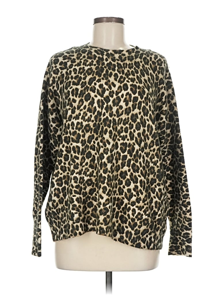 Pre-owned Vince Camuto Pullover Sweater In Brown