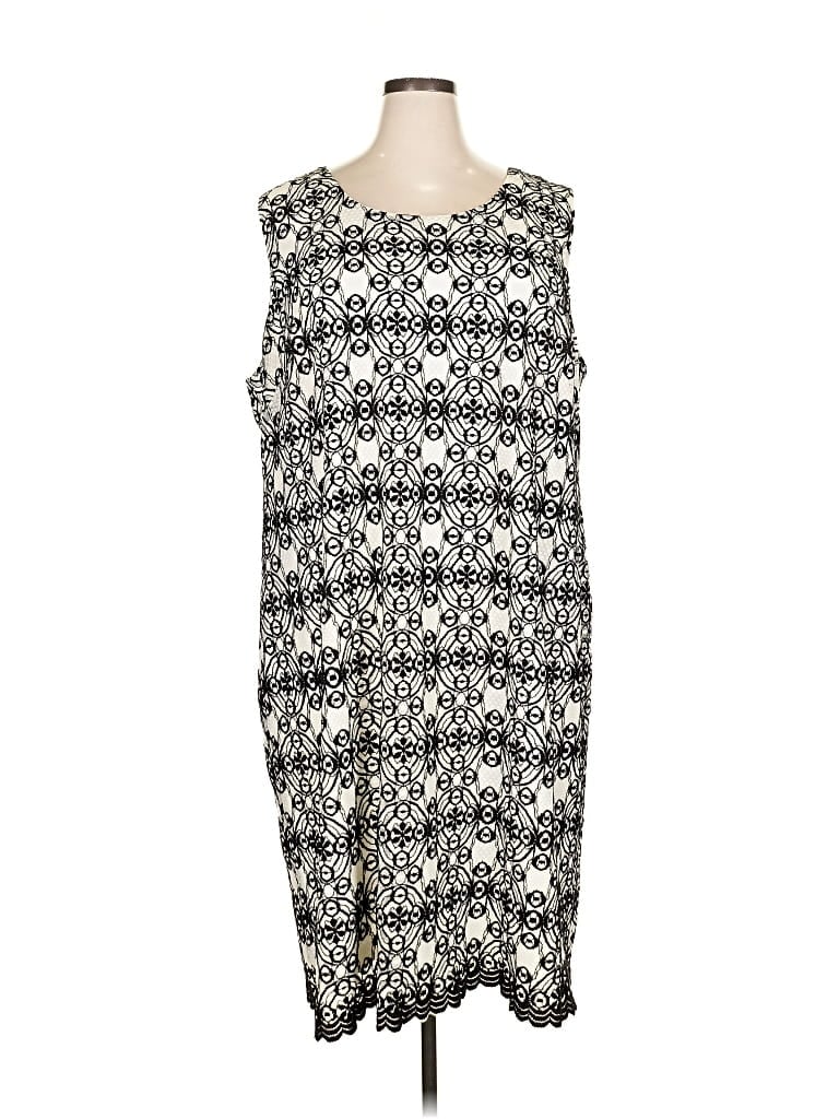 Pre-owned Catherines Casual Dress In White