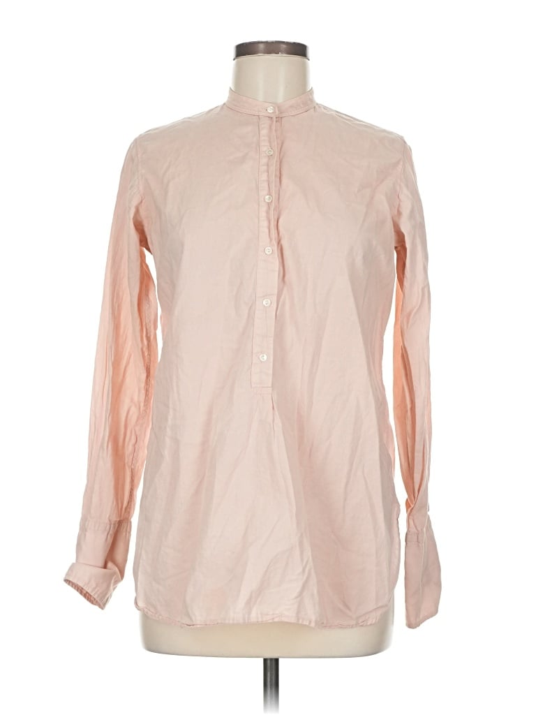 Pre-owned Nili Lotan Long Sleeve Blouse In Pink
