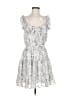 Entro 100% Polyester Silver Cocktail Dress Size M - photo 1