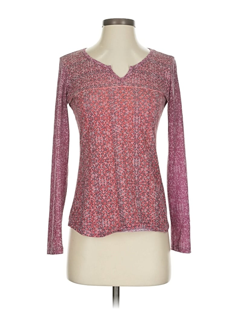 Pre-owned Kuhl Long Sleeve T-shirt In Burgundy