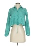 Zara Polka Dots Teal Long Sleeve Blouse Size XS - photo 1
