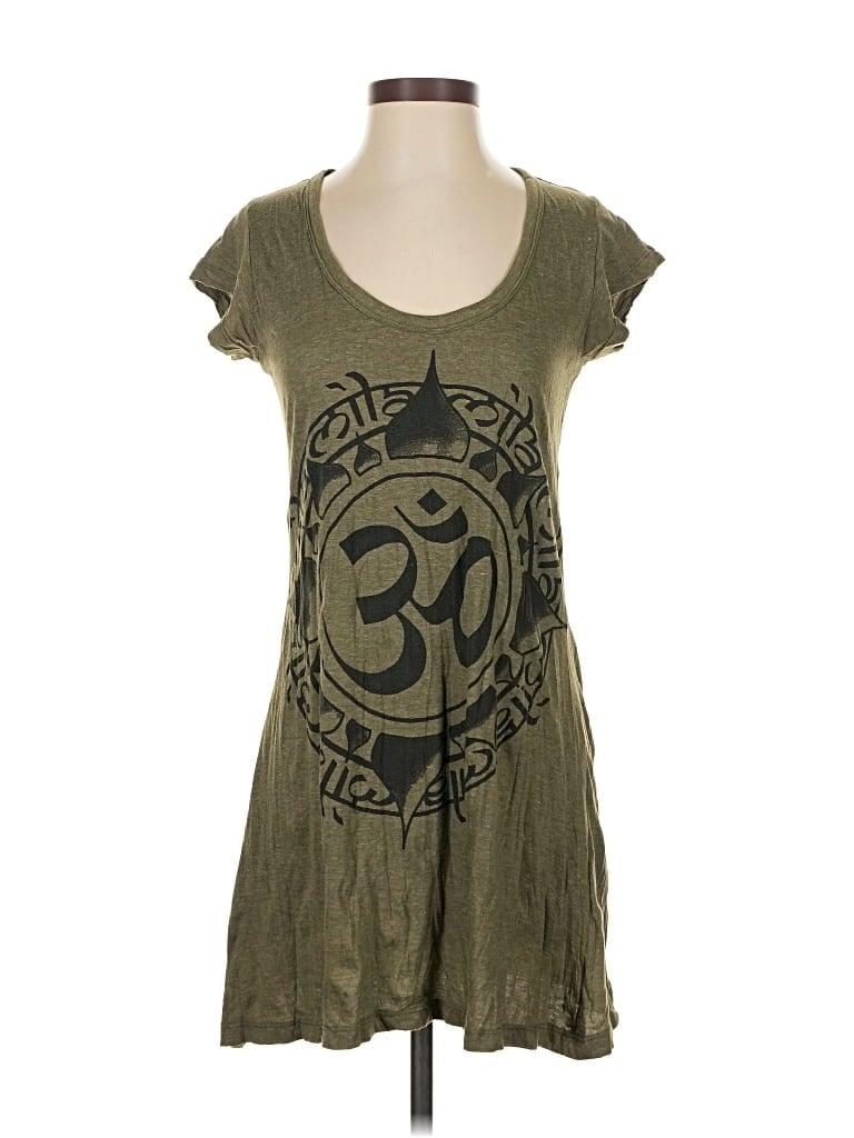 Pre-owned Assorted Brands Casual Dress In Green