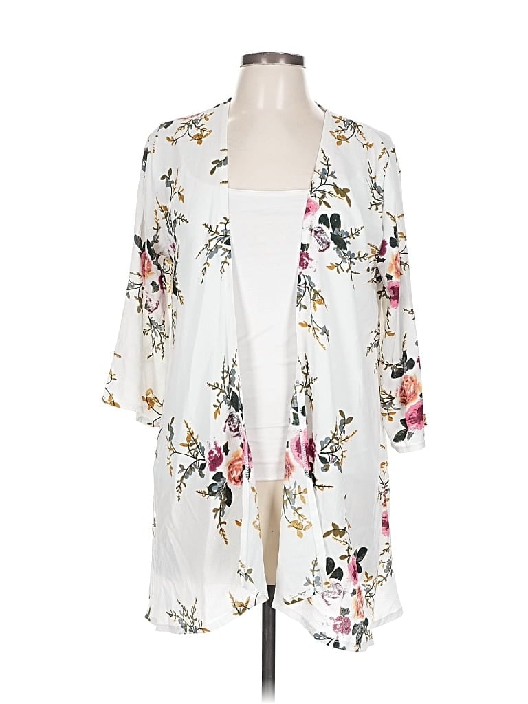 Pre-owned Unbranded Kimono In White