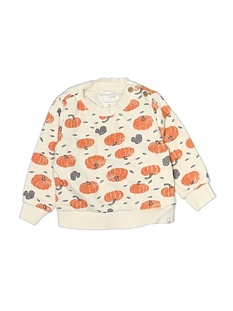 Pre-owned Little Planet Babies' Pullover Sweater In Orange