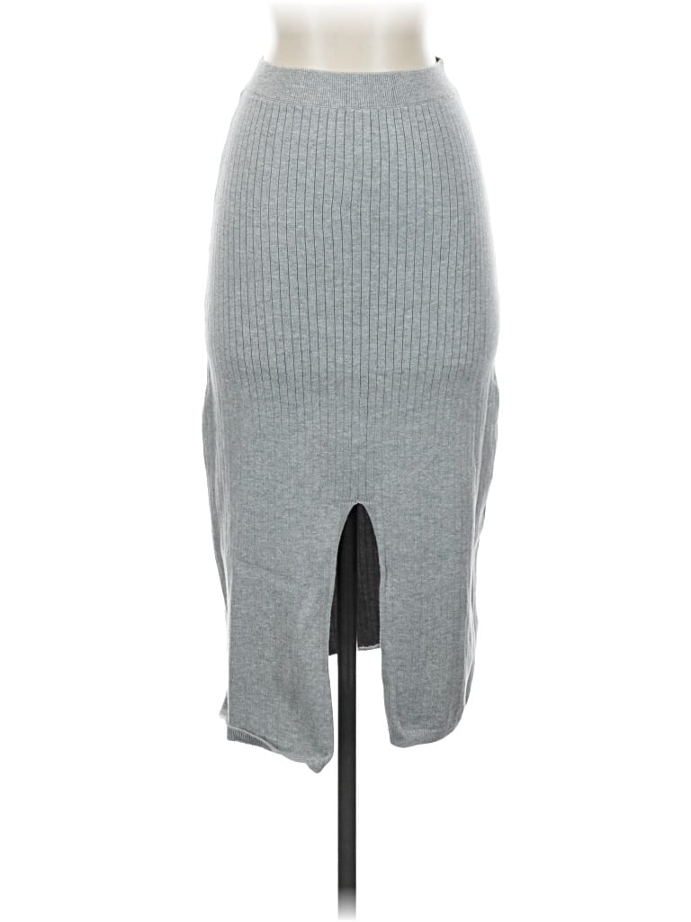 Pre-owned Free People Casual Skirt In Gray