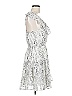 Entro 100% Polyester Silver Cocktail Dress Size M - photo 4