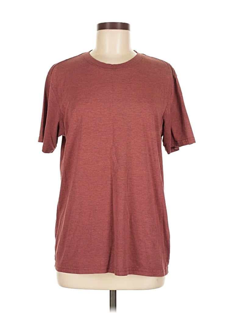 Pre-owned Prana Short Sleeve T-shirt In Burgundy