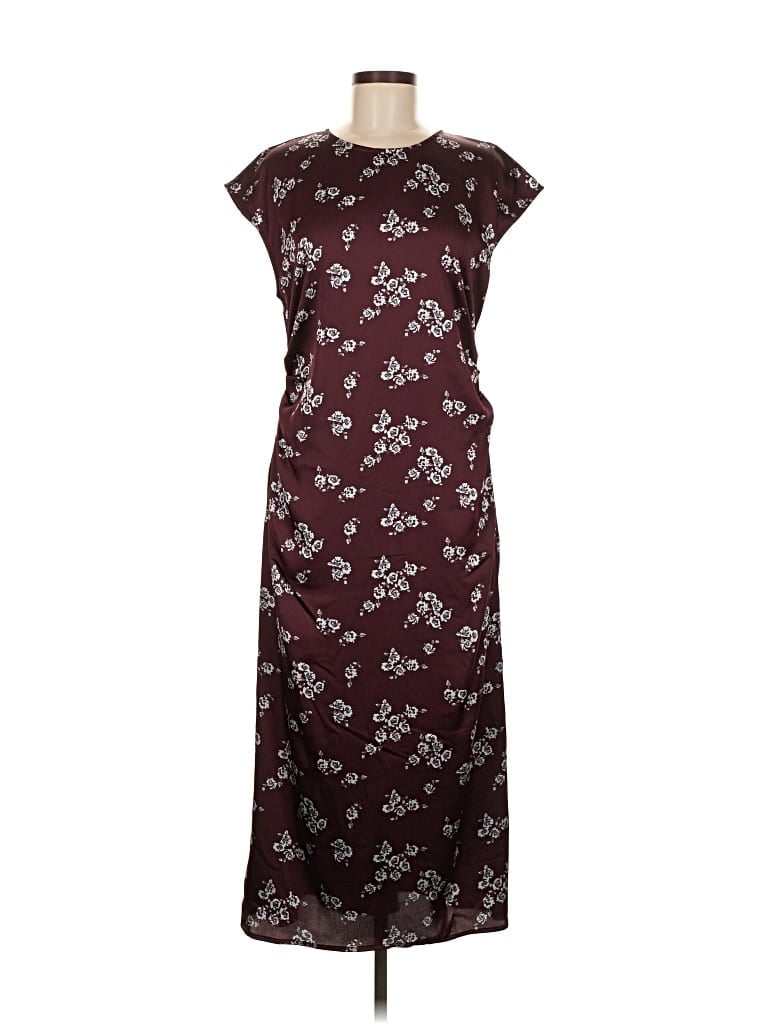 Pre-owned A New Day Casual Dress In Burgundy