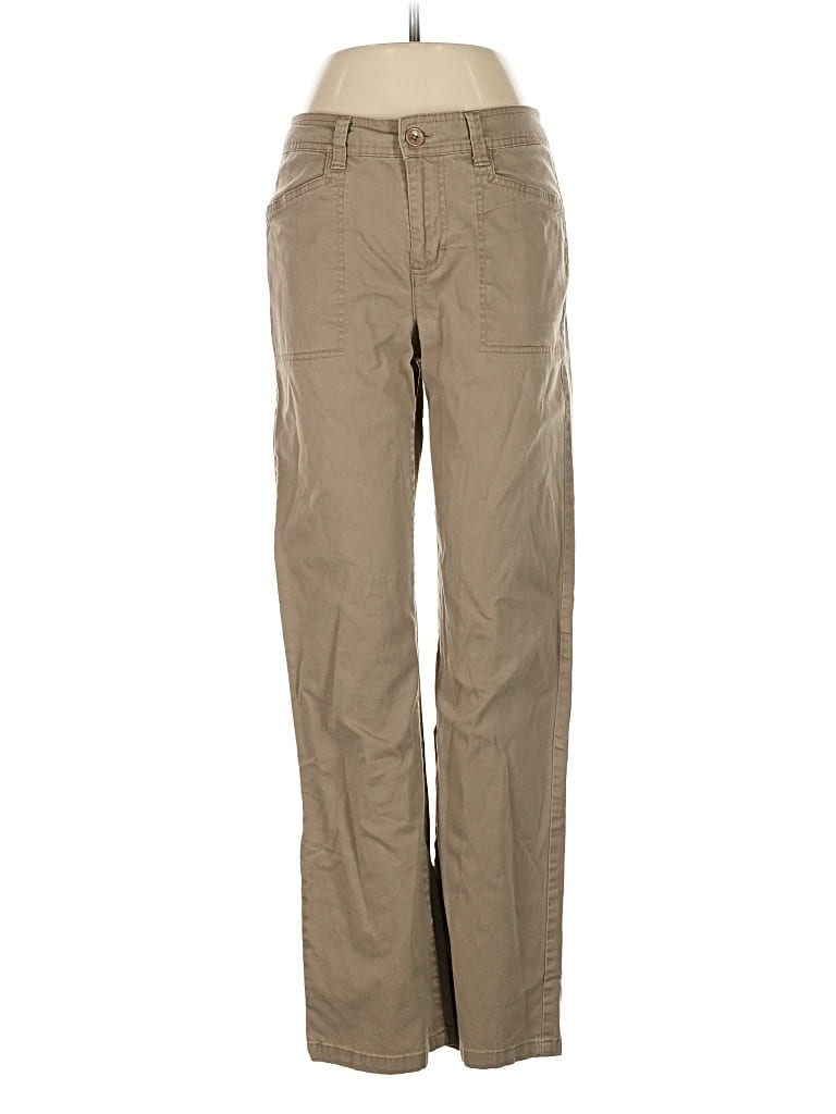 Pre-owned Gloria Vanderbilt Khaki Pant In Brown