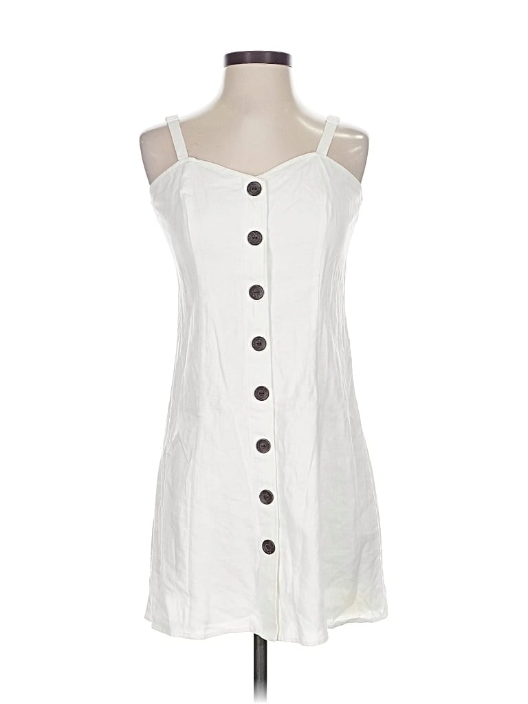 Pre-owned Express Outlet Casual Dress In White