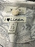 Malvin 100% Linen White 3/4 Sleeve Blouse Size 6 - photo 7