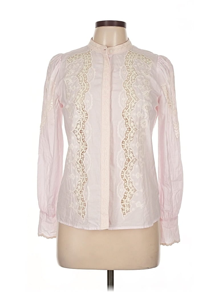 Pre-owned Ivanka Trump Long Sleeve Blouse In Pink