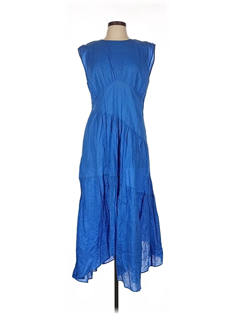 Frame Casual Dress In Blue