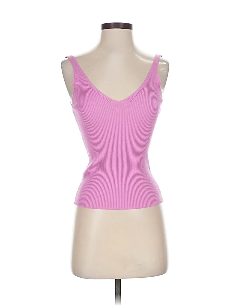 Pre-owned Mng Tank Top Pink Sweetheart Neckline Tops