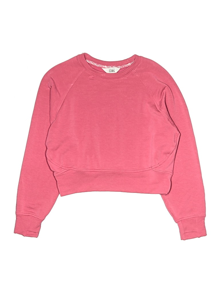 Pre-owned Athleta Girl Kids' Sweatshirt In Pink