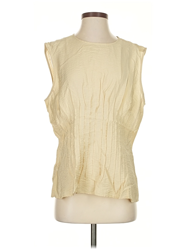 Pre-owned Anthropologie Sleeveless Blouse In White