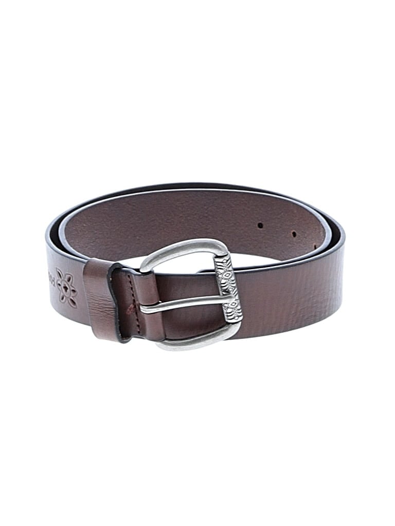 Pre-owned Fossil Leather Belt In Brown