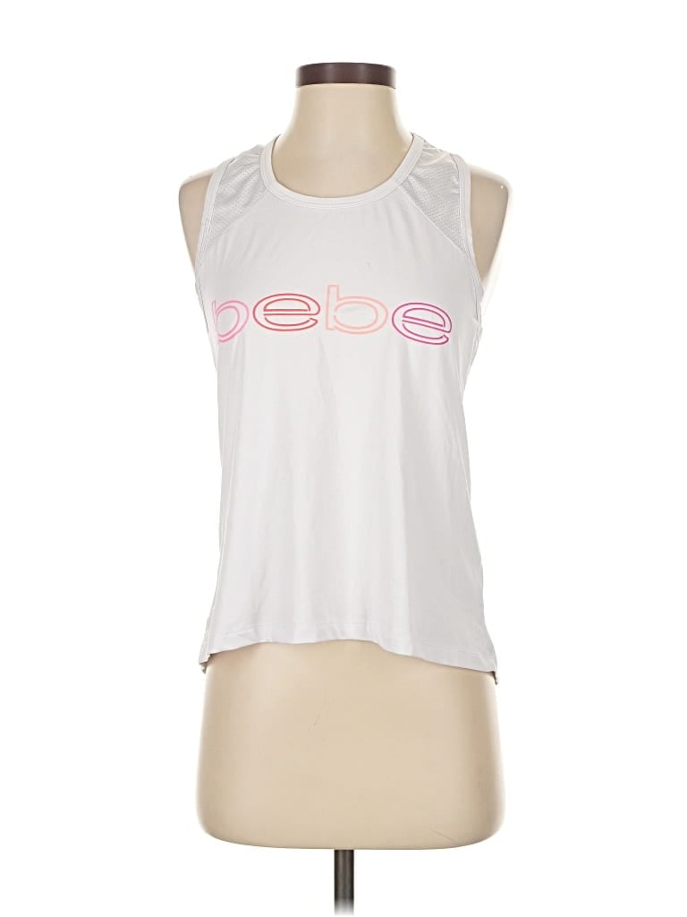 Pre-owned Bebe Sport Sleeveless T-shirt In White
