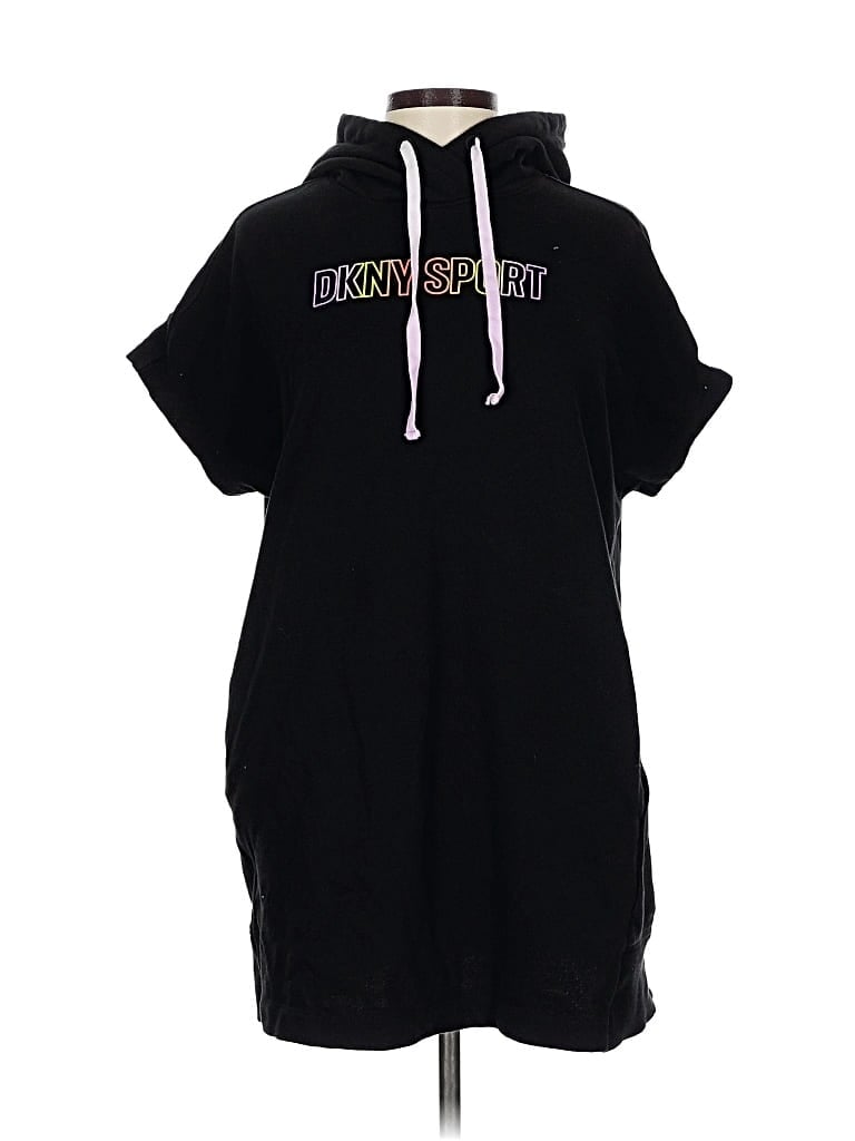 Pre-owned Dkny Sport Casual Dress In Black
