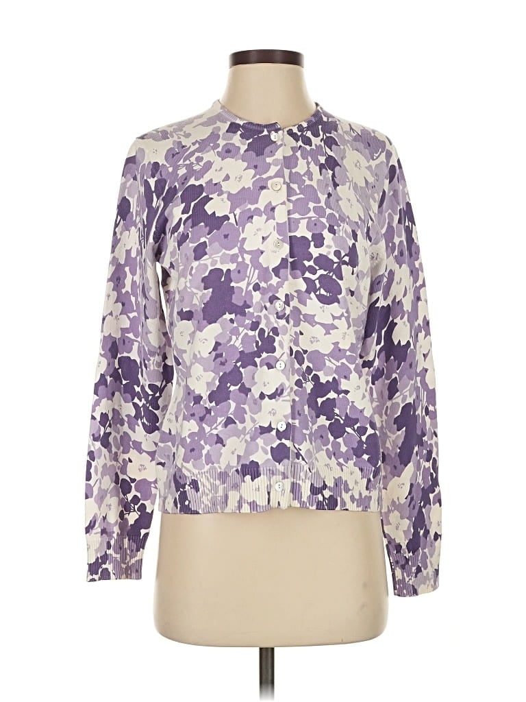 Pre-owned Lands' End Pullover Sweater In Purple