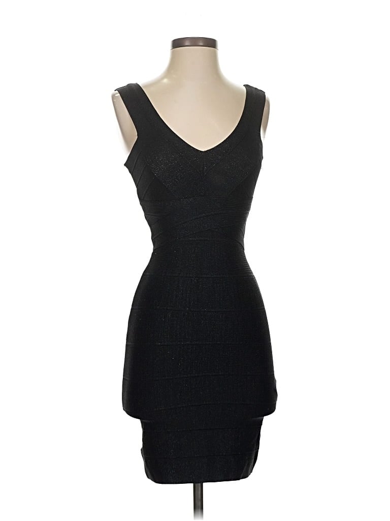 Pre-owned Bebe Cocktail Dress In Black
