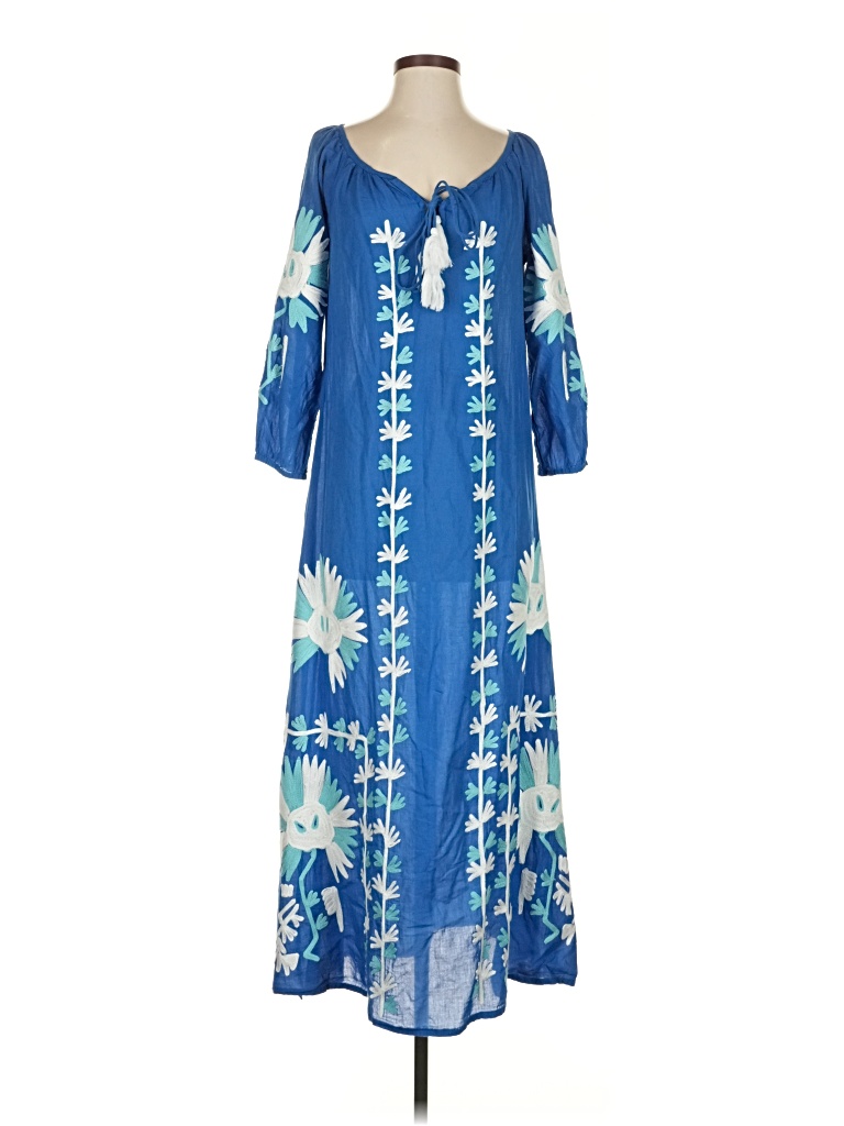 Pre-owned Debbie Katz Casual Dress In Blue