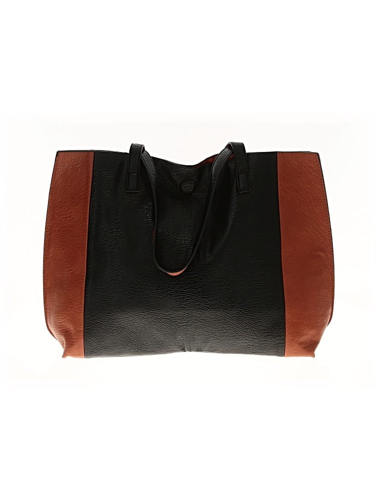 Pre-owned Unbranded Leather Tote Bag In Black