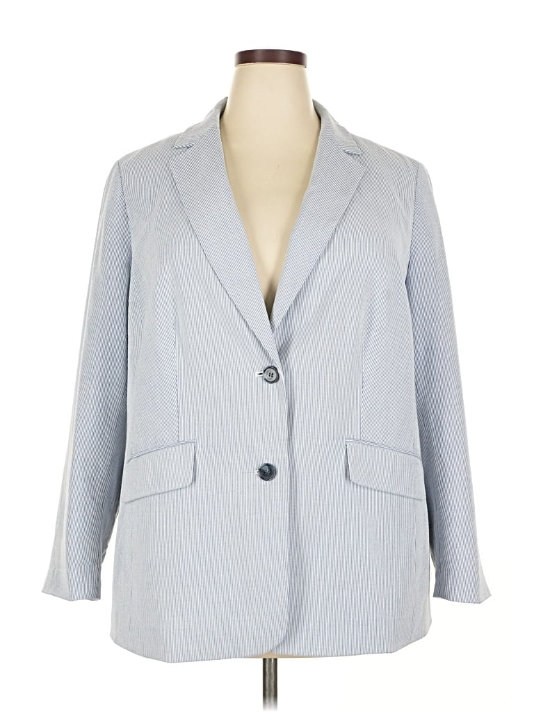 Pre-owned Talbots Blazer Jacket In Gray