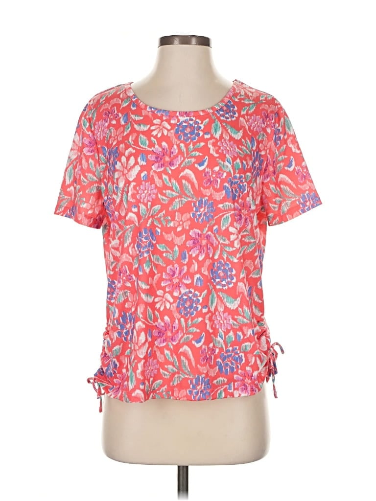 Pre-owned Emily Daniels Short Sleeve T-shirt In Pink