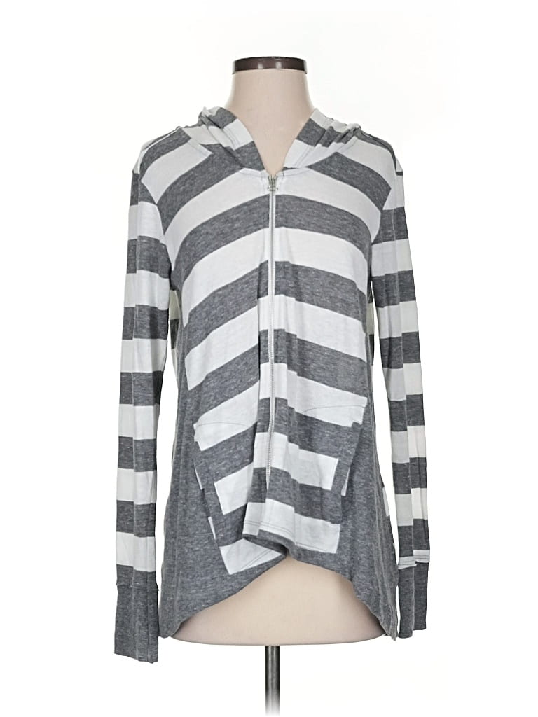 Pre-owned C&c California Zip Up Hoodie In Gray