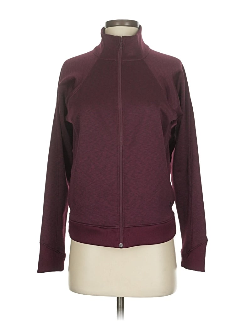 Pre-owned Under Armour Cardigan Sweater In Burgundy